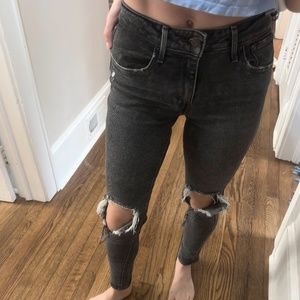 Levi 721 - High Rise Skinny Jeans - Black (26)